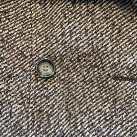 Calvin Klein Brown Tan Double Breasted Belt Coat - Picture 4 of 6